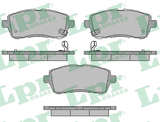 Jeu de 4 plaquettes de frein avant LPR 05P1673 - OtoParts.ma