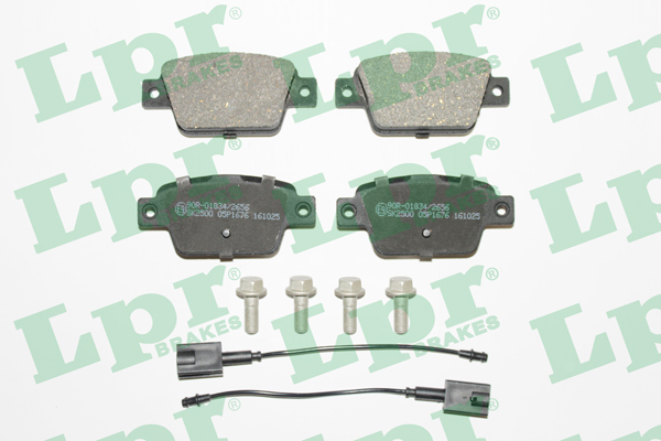 Jeu de 4 plaquettes de frein arrière LPR 05P1676 - OtoParts.ma