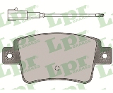 Jeu de 4 plaquettes de frein arrière LPR 05P1677 - OtoParts.ma