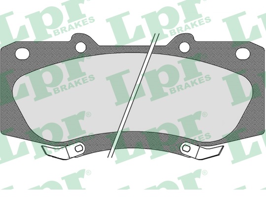 Jeu de 4 plaquettes de frein avant LPR 05P1682 - OtoParts.ma