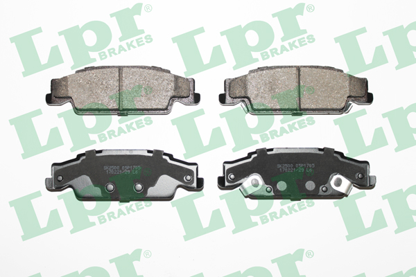 Jeu de 4 plaquettes de frein arrière LPR 05P1705 - OtoParts.ma