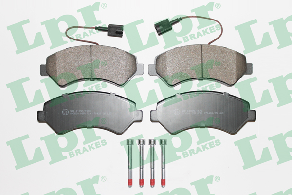 Jeu de 4 plaquettes de frein avant LPR 05P1721 - OtoParts.ma