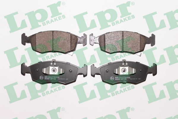 Jeu de 4 plaquettes de frein avant LPR 05P1722 - OtoParts.ma