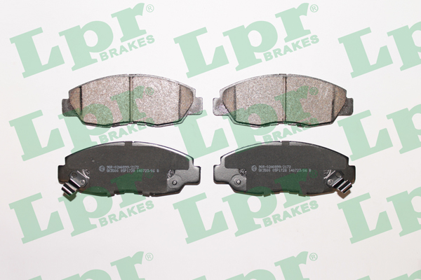 Jeu de 4 plaquettes de frein avant LPR 05P1728 - OtoParts.ma