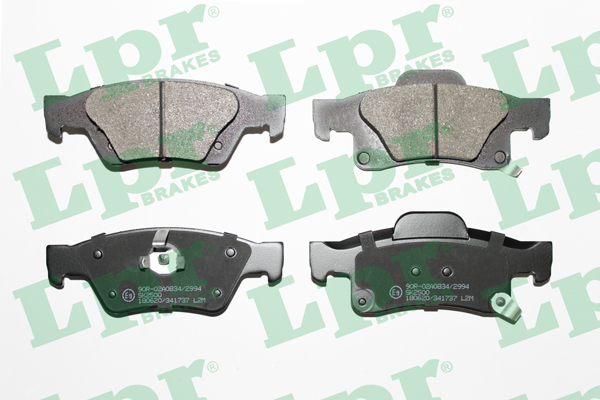 Jeu de 4 plaquettes de frein arrière LPR 05P1737 - OtoParts.ma
