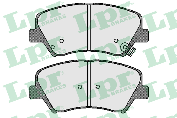 Jeu de 4 plaquettes de frein avant LPR 05P1744 - OtoParts.ma