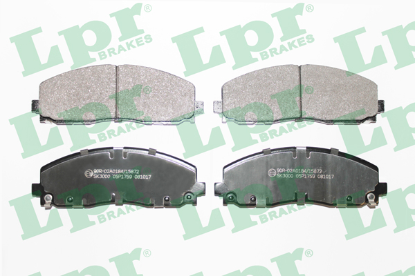 Jeu de 4 plaquettes de frein LPR 05P1759