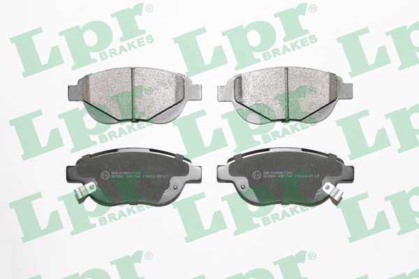 Jeu de 4 plaquettes de frein avant LPR 05P1760 - OtoParts.ma