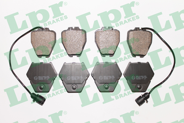 Jeu de 4 plaquettes de frein avant LPR 05P1767 - OtoParts.ma