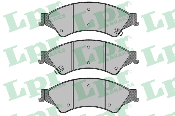 Jeu de 4 plaquettes de frein avant LPR 05P1768 - OtoParts.ma
