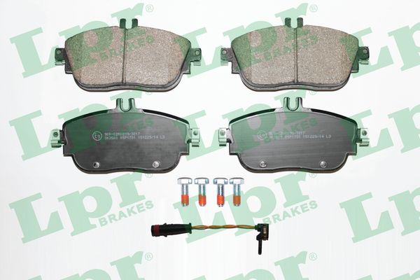 Jeu de 4 plaquettes de frein avant LPR 05P1781A - OtoParts.ma