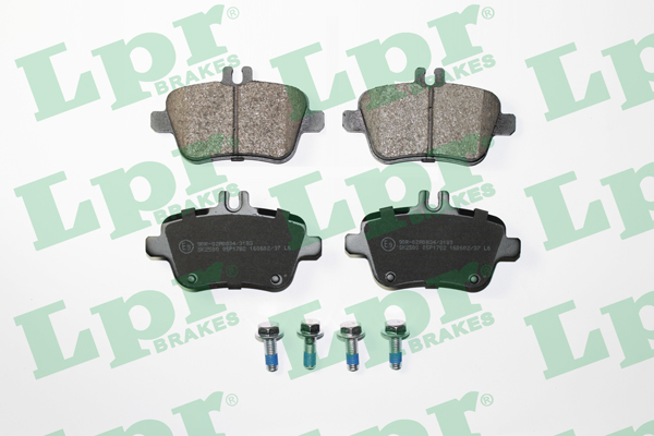 Jeu de 4 plaquettes de frein arrière LPR 05P1782 - OtoParts.ma