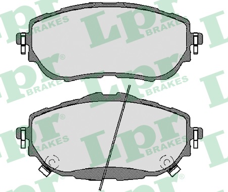 Jeu de 4 plaquettes de frein avant LPR 05P1784