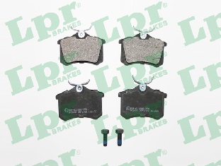 Jeu de 4 plaquettes de frein arrière LPR 05P1788 - OtoParts.ma