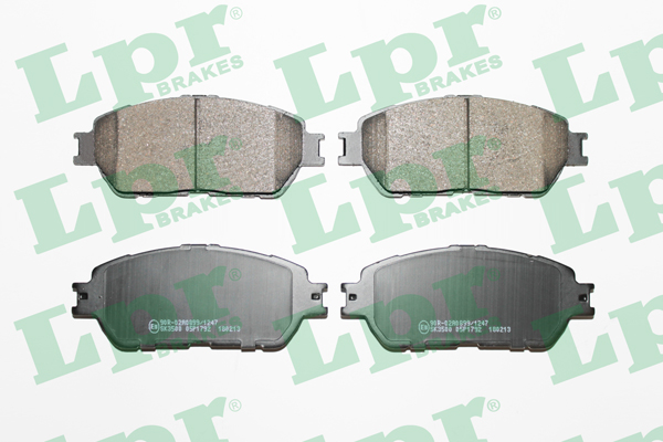 Jeu de 4 plaquettes de frein avant LPR 05P1792 - OtoParts.ma