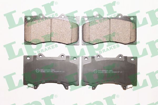Jeu de 4 plaquettes de frein avant LPR 05P1797