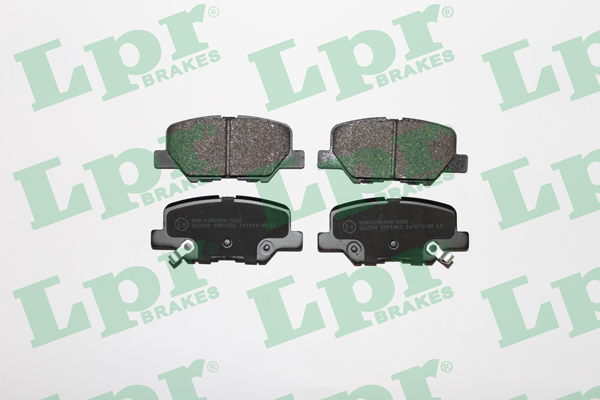 Jeu de 4 plaquettes de frein arrière LPR 05P1802 - OtoParts.ma