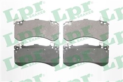 Jeu de 4 plaquettes de frein avant LPR 05P1806 - OtoParts.ma