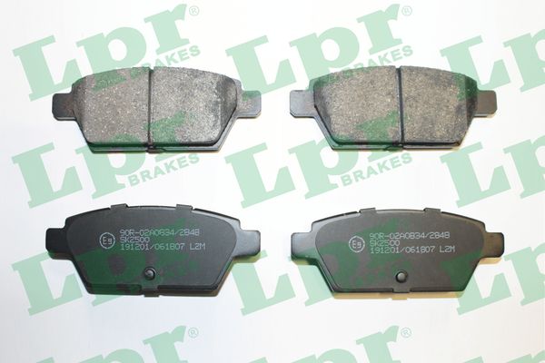Jeu de 4 plaquettes de frein arrière LPR 05P1807 - OtoParts.ma