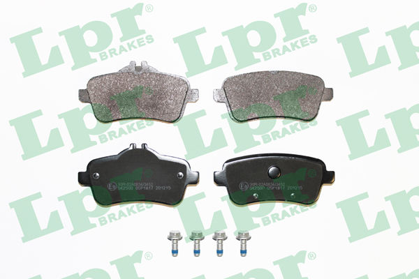 Jeu de 4 plaquettes de frein arrière LPR 05P1817 - OtoParts.ma