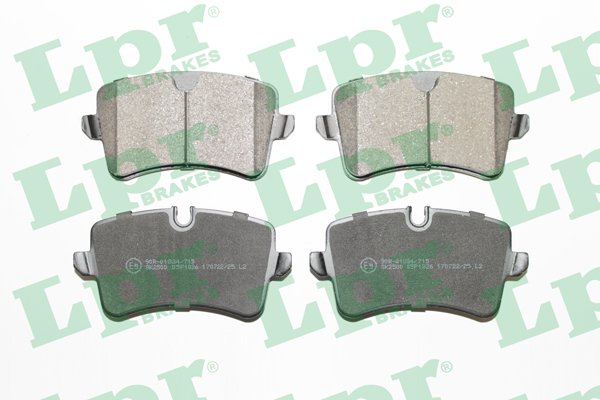 Jeu de 4 plaquettes de frein arrière LPR 05P1826 - OtoParts.ma