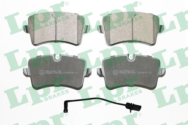 Jeu de 4 plaquettes de frein arrière LPR 05P1826C - OtoParts.ma