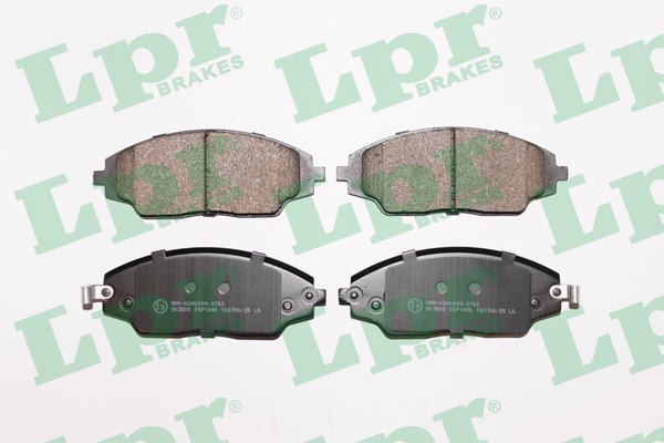 Jeu de 4 plaquettes de frein avant LPR 05P1846 - OtoParts.ma