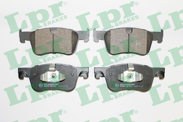 Jeu de 4 plaquettes de frein avant LPR 05P1852 - OtoParts.ma