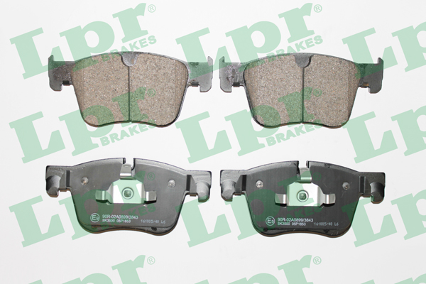 Jeu de 4 plaquettes de frein avant LPR 05P1853 - OtoParts.ma