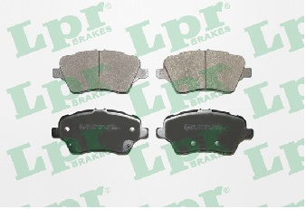 Jeu de 4 plaquettes de frein avant LPR 05P1856 - OtoParts.ma
