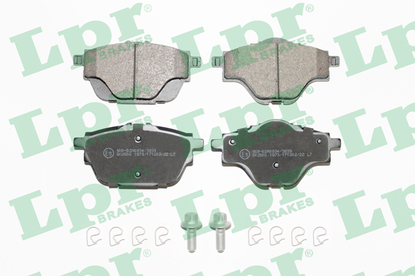 Jeu de 4 plaquettes de frein arrière LPR 05P1873 - OtoParts.ma