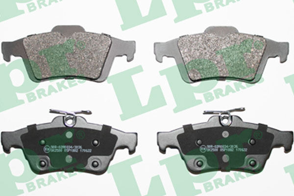 Jeu de 4 plaquettes de frein arrière LPR 05P1882 - OtoParts.ma