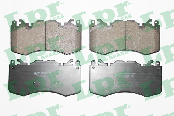 Jeu de 4 plaquettes de frein avant LPR 05P1885 - OtoParts.ma