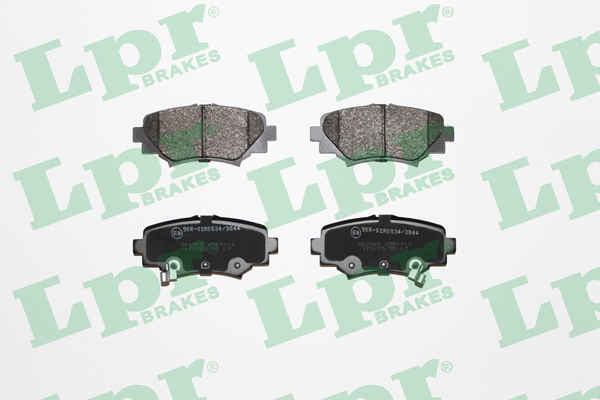 Jeu de 4 plaquettes de frein arrière LPR 05P1918 - OtoParts.ma