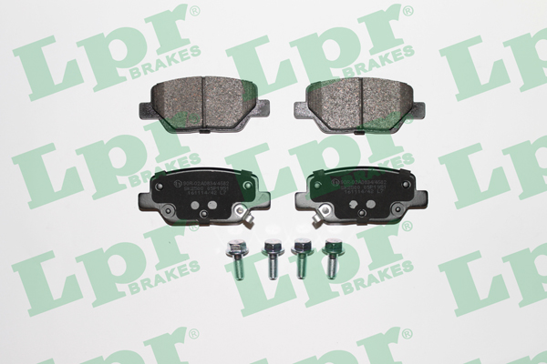 Jeu de 4 plaquettes de frein LPR 05P1951 - OtoParts.ma
