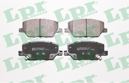 Jeu de 4 plaquettes de frein avant LPR 05P1953 - OtoParts.ma