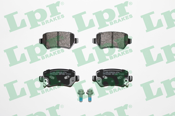 Jeu de 4 plaquettes de frein arrière LPR 05P1983 - OtoParts.ma