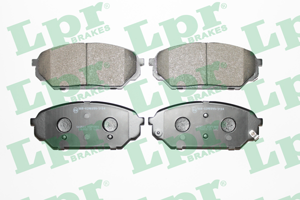 Jeu de 4 plaquettes de frein avant LPR 05P1989 - OtoParts.ma