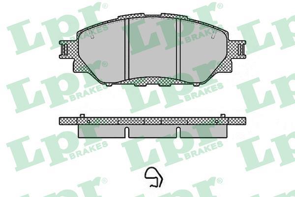 Jeu de 4 plaquettes de frein avant LPR 05P1999 - OtoParts.ma
