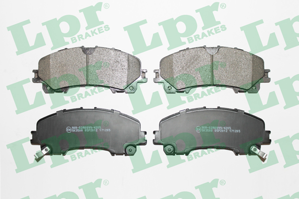 Jeu de 4 plaquettes de frein avant LPR 05P2012 - OtoParts.ma