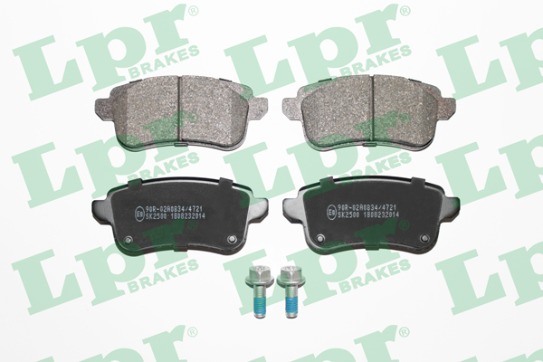 Jeu de 4 plaquettes de frein arrière LPR 05P2014 - OtoParts.ma
