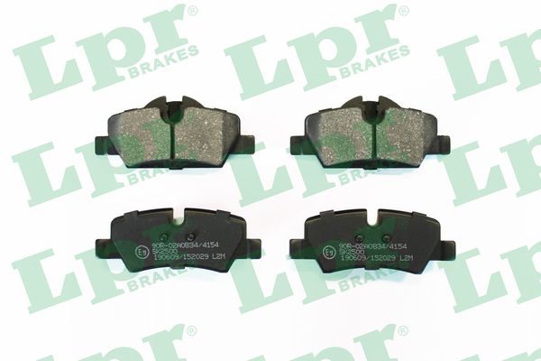 Jeu de 4 plaquettes de frein arrière LPR 05P2029 - OtoParts.ma