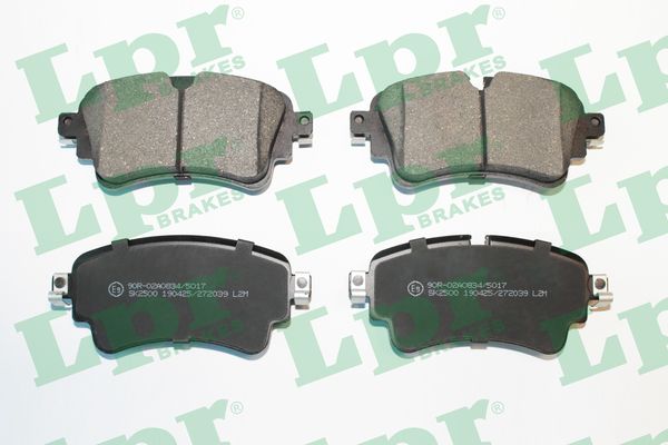 Jeu de 4 plaquettes de frein arrière LPR 05P2039 - OtoParts.ma