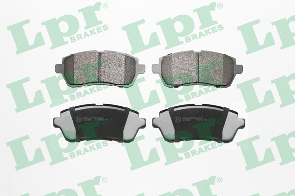 Jeu de 4 plaquettes de frein avant LPR 05P2045 - OtoParts.ma