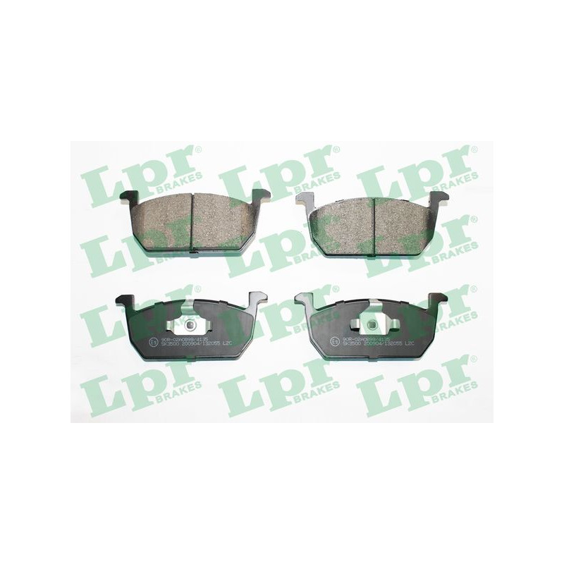 Jeu de 4 plaquettes de frein avant LPR 05P2055 - OtoParts.ma