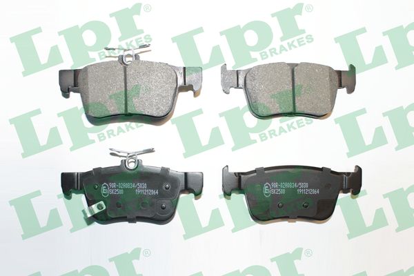 Jeu de 4 plaquettes de frein arrière LPR 05P2064 - OtoParts.ma