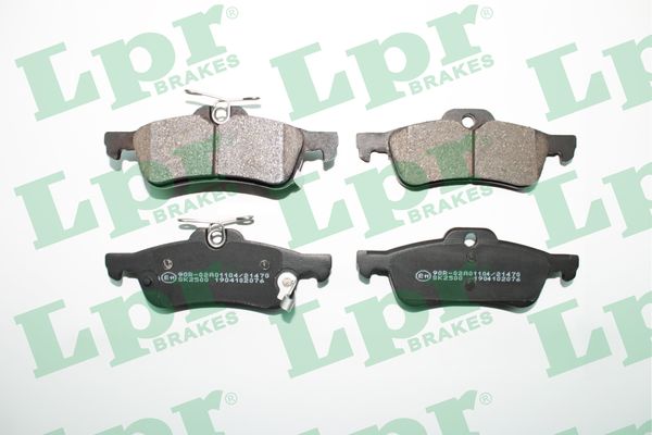 Jeu de 4 plaquettes de frein arrière LPR 05P2076 - OtoParts.ma