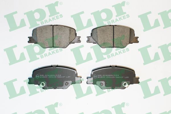 Jeu de 4 plaquettes de frein avant LPR 05P2107 - OtoParts.ma