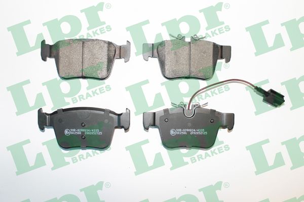 Jeu de 4 plaquettes de frein avant LPR 05P2125 - OtoParts.ma