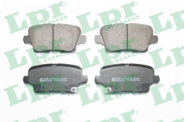 Jeu de 4 plaquettes de frein arrière LPR 05P2141 - OtoParts.ma
